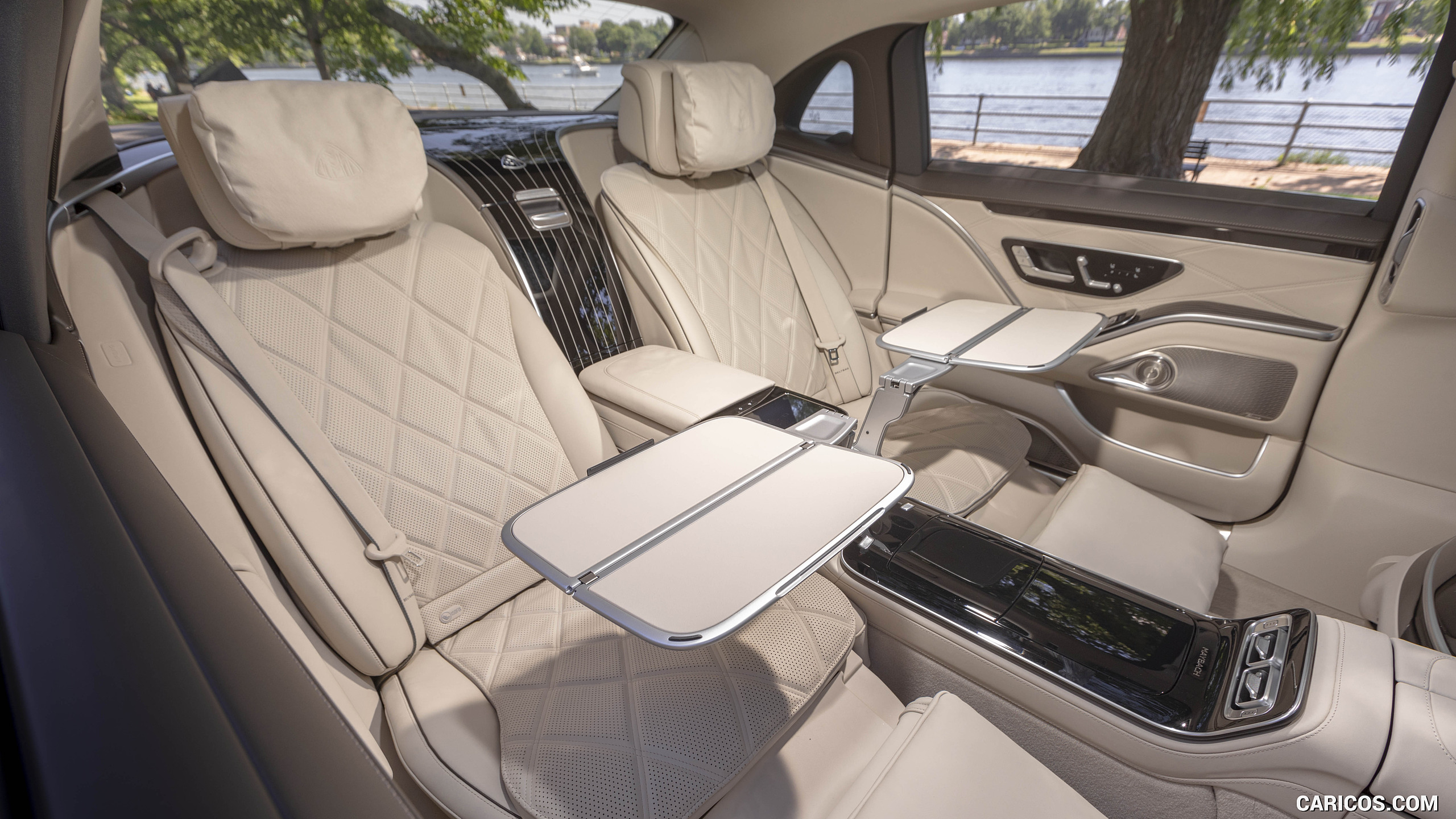 2022 Mercedes-Maybach S 680 4MATIC (US-Spec) - Interior, Rear Seats, #81 of 173
