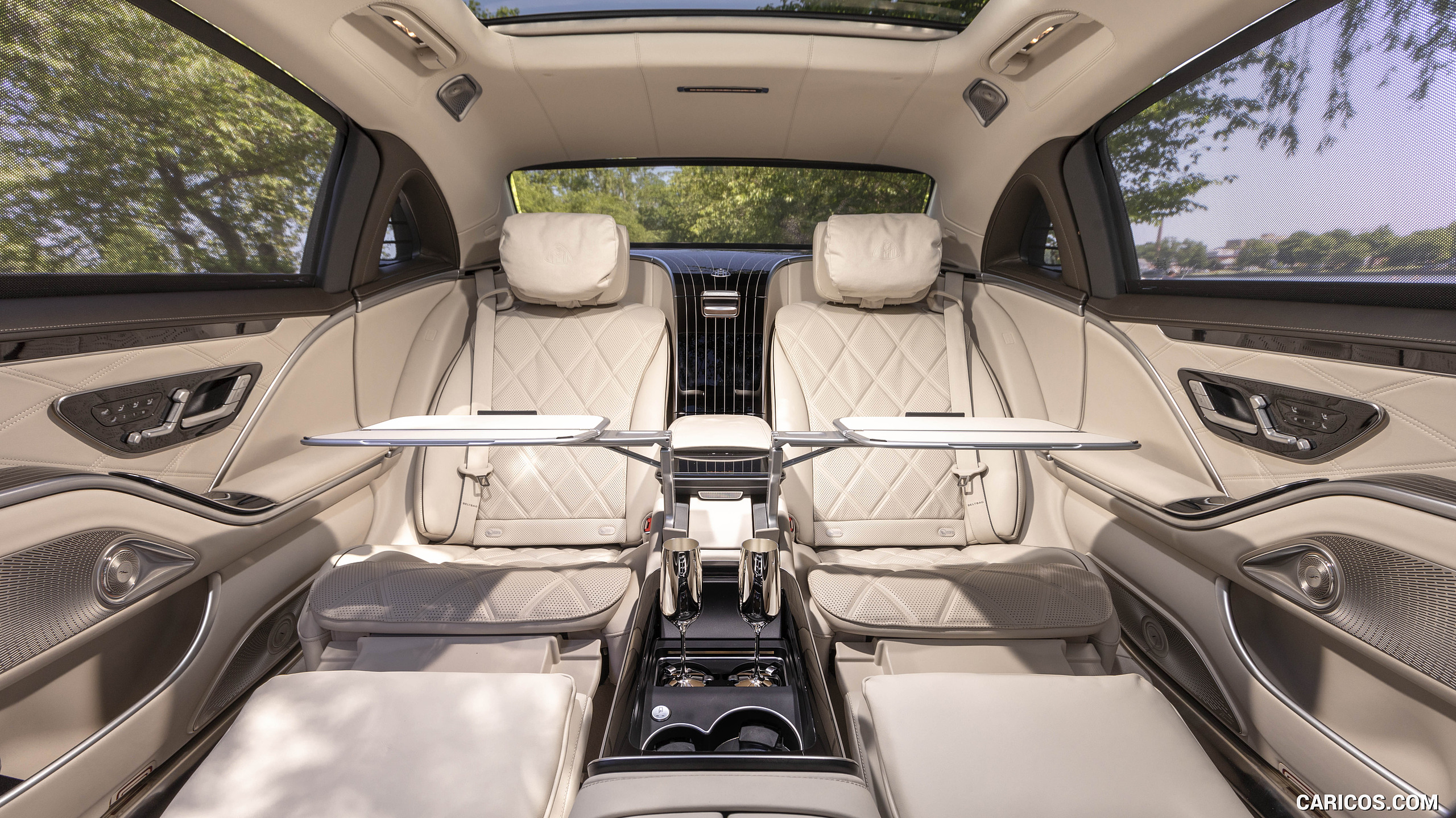 2022 Mercedes-Maybach S 680 4MATIC (US-Spec) - Interior, Rear Seats, #86 of 173
