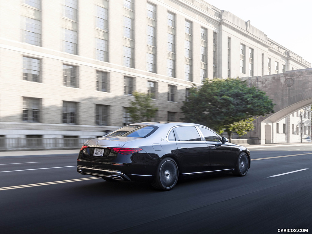 2022 Mercedes-Maybach S 680 4MATIC (US-Spec) - Rear Three-Quarter