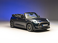 2023 MINI Cooper SE Convertible (Color: Enigmatic Black) - Front Three-Quarter