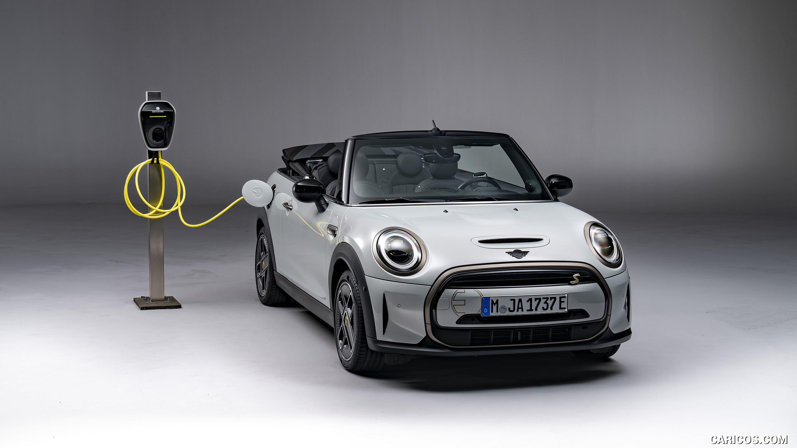 2023 MINI Cooper SE Convertible (Color: White Silver) - Front, #182 of 225