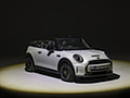 2023 MINI Cooper SE Convertible (Color: White Silver) - Front Three-Quarter