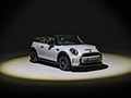 2023 MINI Cooper SE Convertible (Color: White Silver) - Front Three-Quarter