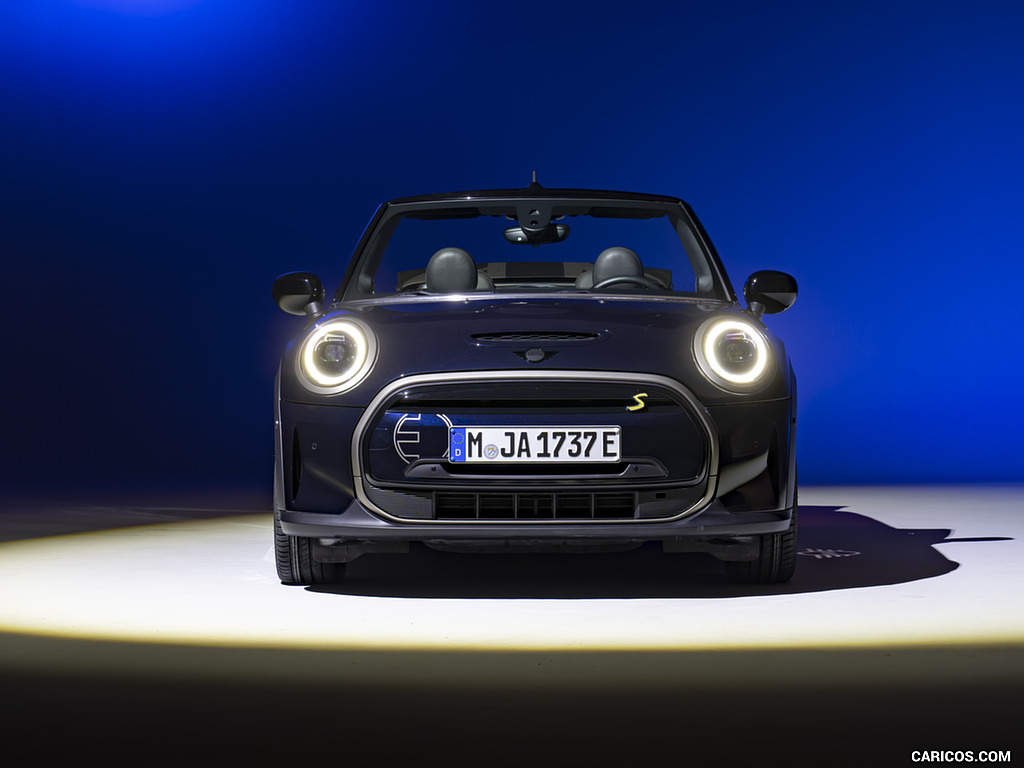 2023 MINI Cooper SE Convertible (Color: Enigmatic Black) - Front