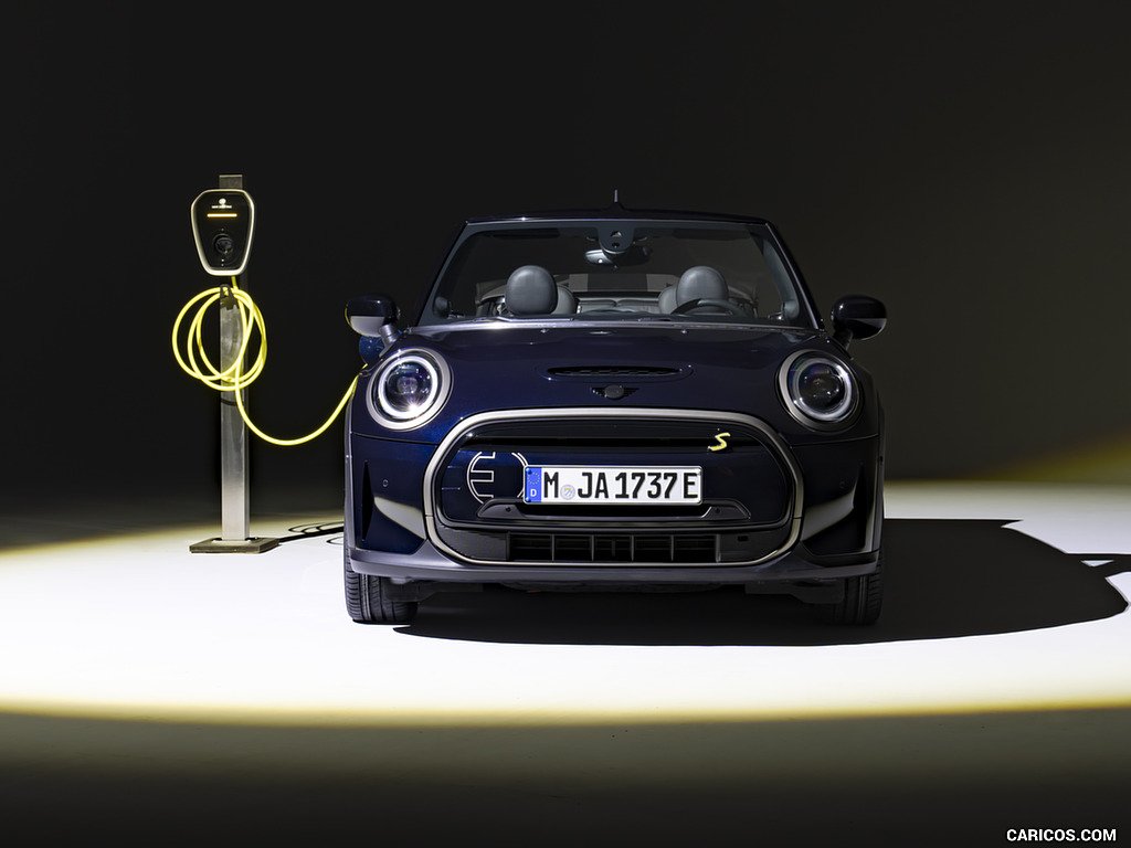 2023 MINI Cooper SE Convertible (Color: Enigmatic Black) - Front