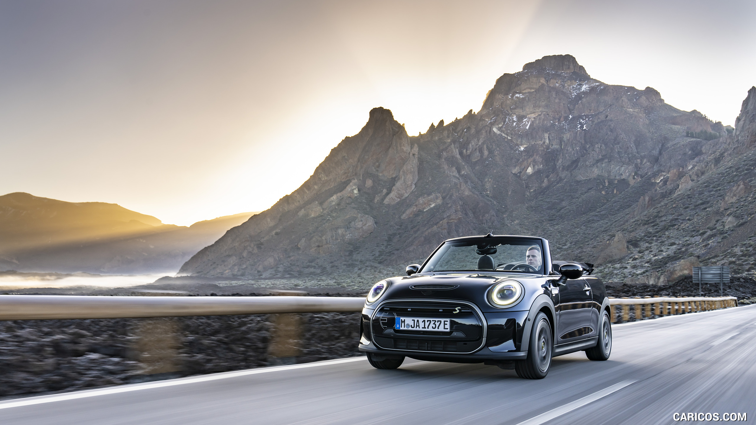 2023 MINI Cooper SE Convertible - Front Three-Quarter, #2 of 225