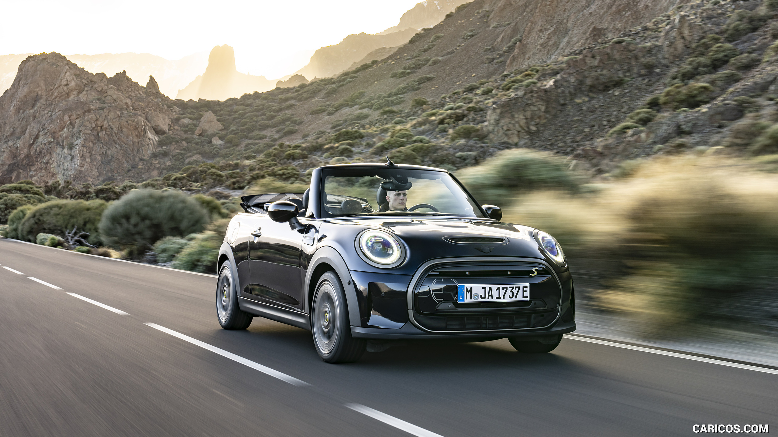 2023 MINI Cooper SE Convertible - Front Three-Quarter, #13 of 225