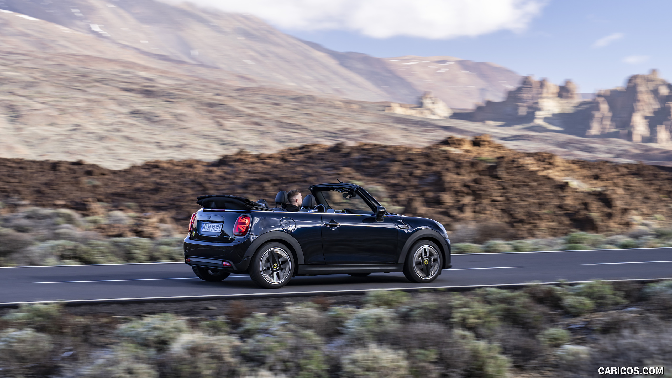 2023 MINI Cooper SE Convertible - Rear Three-Quarter, #71 of 225