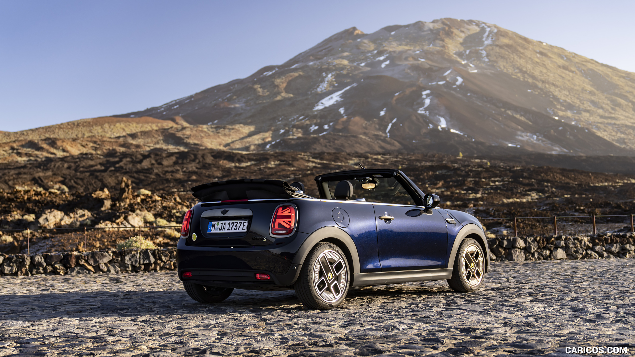 2023 MINI Cooper SE Convertible - Rear Three-Quarter, #87 of 225