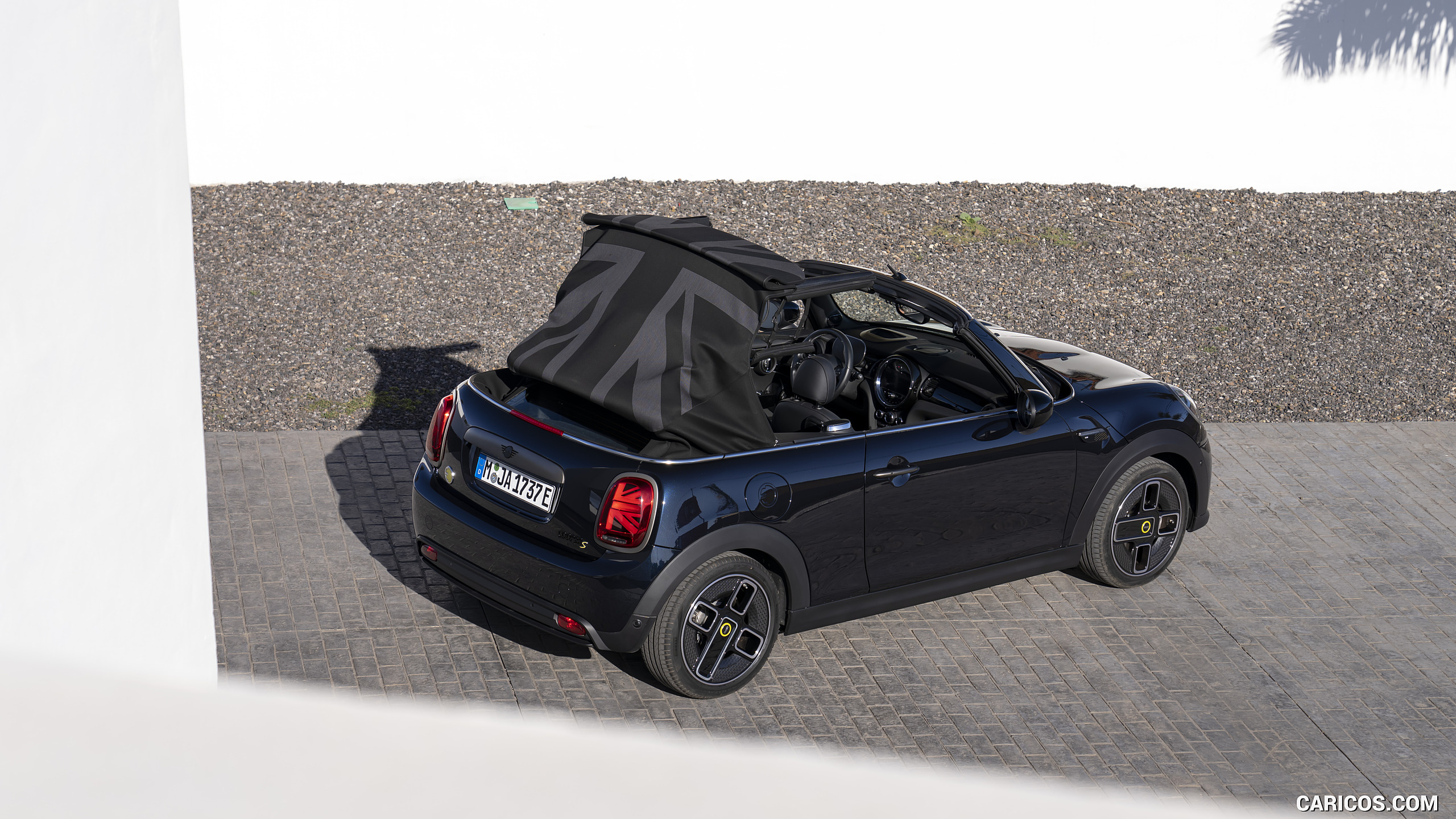 2023 MINI Cooper SE Convertible - Rear Three-Quarter, #121 of 225