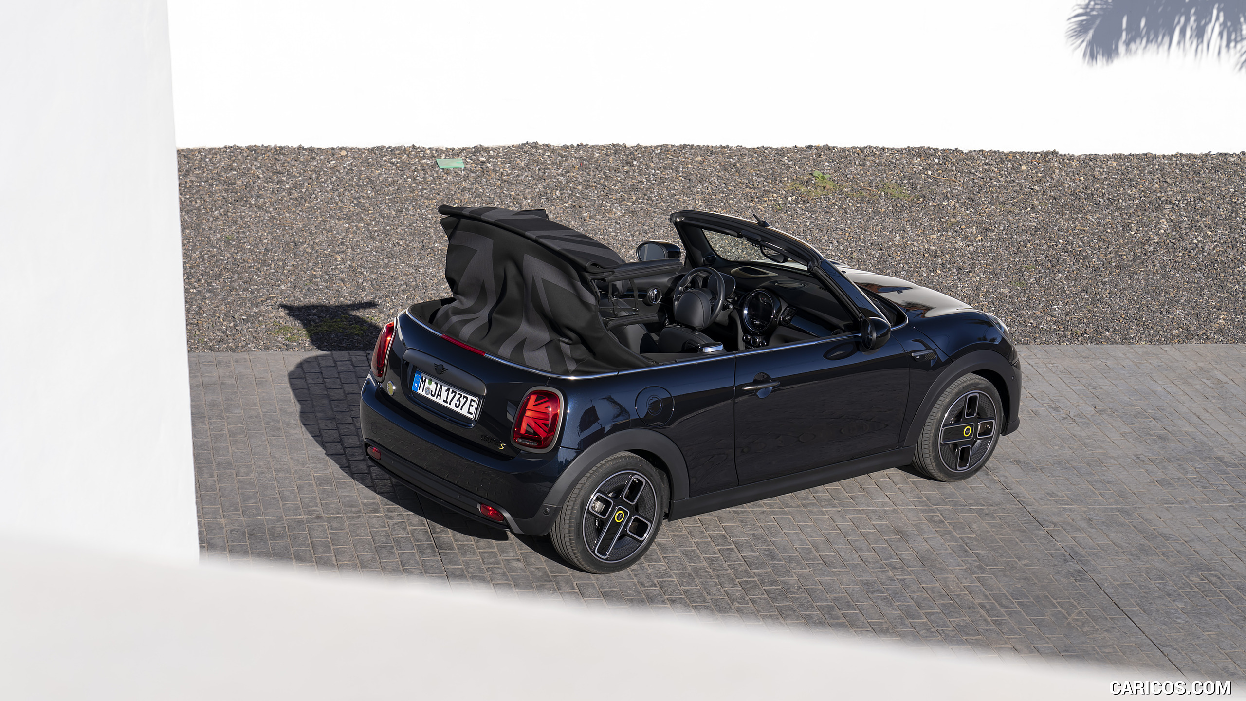 2023 MINI Cooper SE Convertible - Rear Three-Quarter, #122 of 225