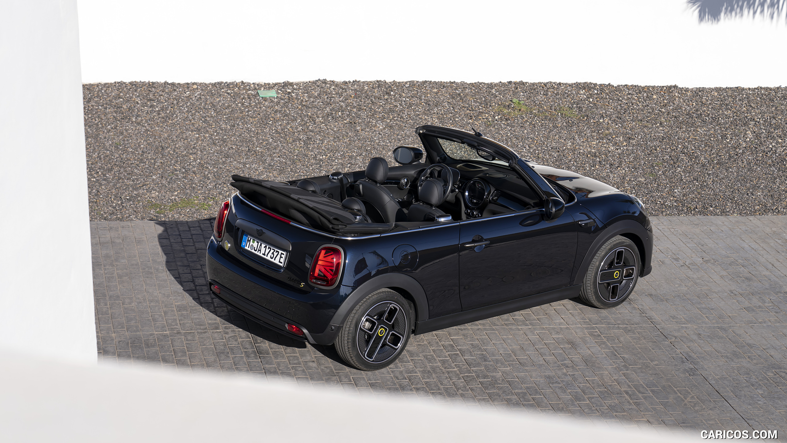 2023 MINI Cooper SE Convertible - Rear Three-Quarter, #123 of 225