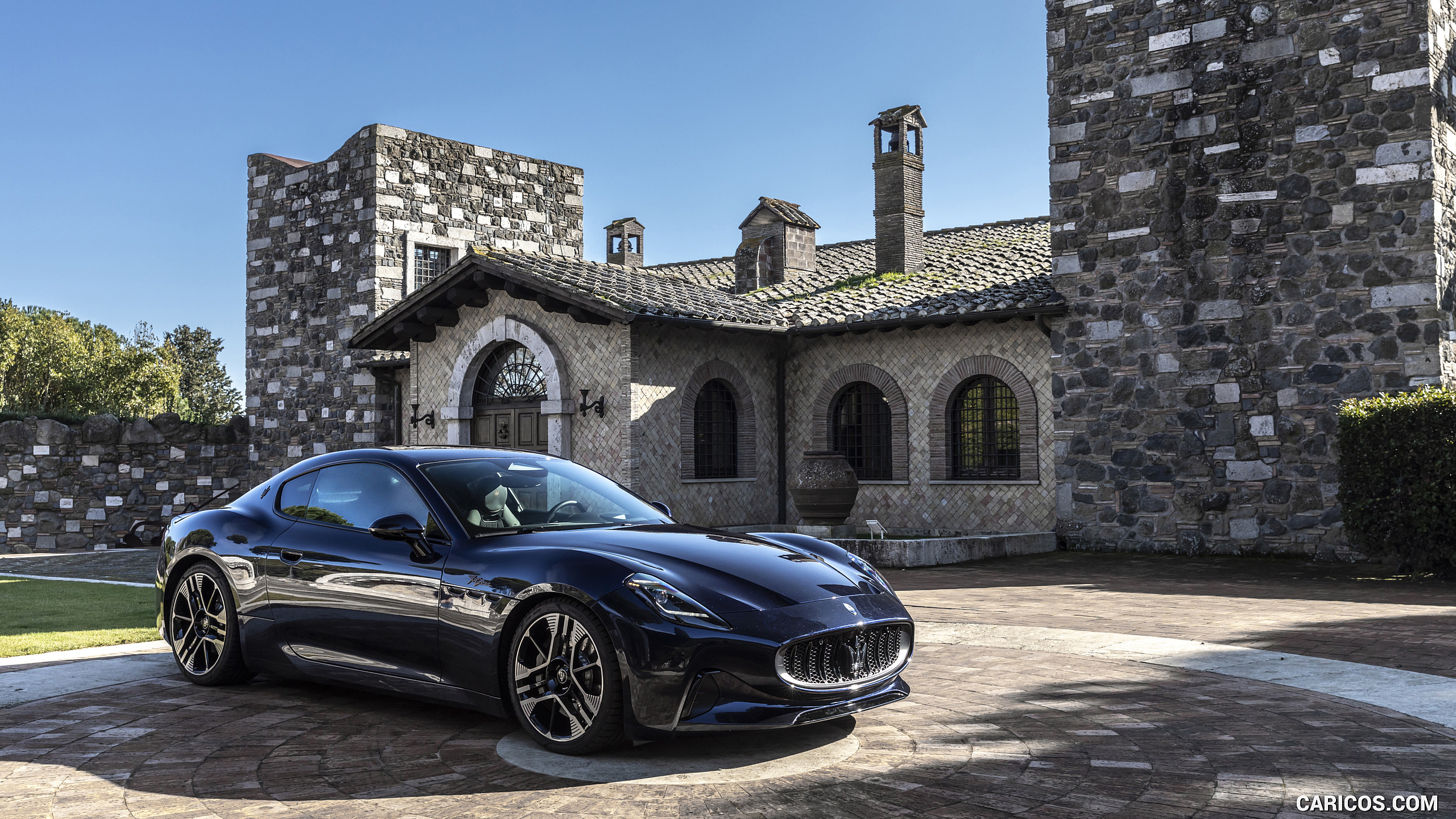 2023 Maserati GranTurismo Folgore (Color: Blu Nobile) - Front Three-Quarter, #136 of 155