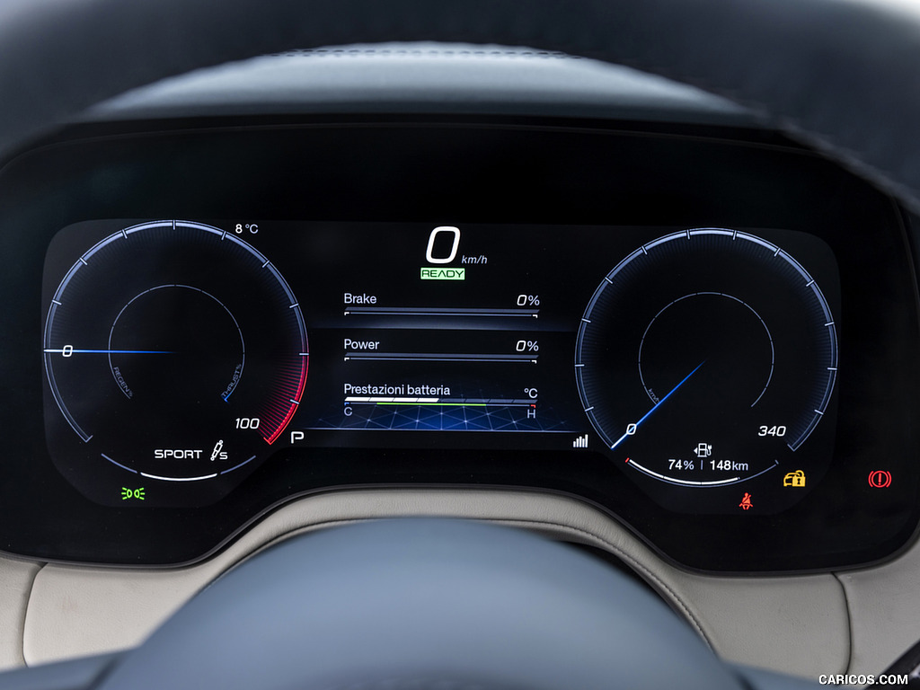 2023 Maserati GranTurismo Folgore (Color: Copper Glance) - Digital Instrument Cluster