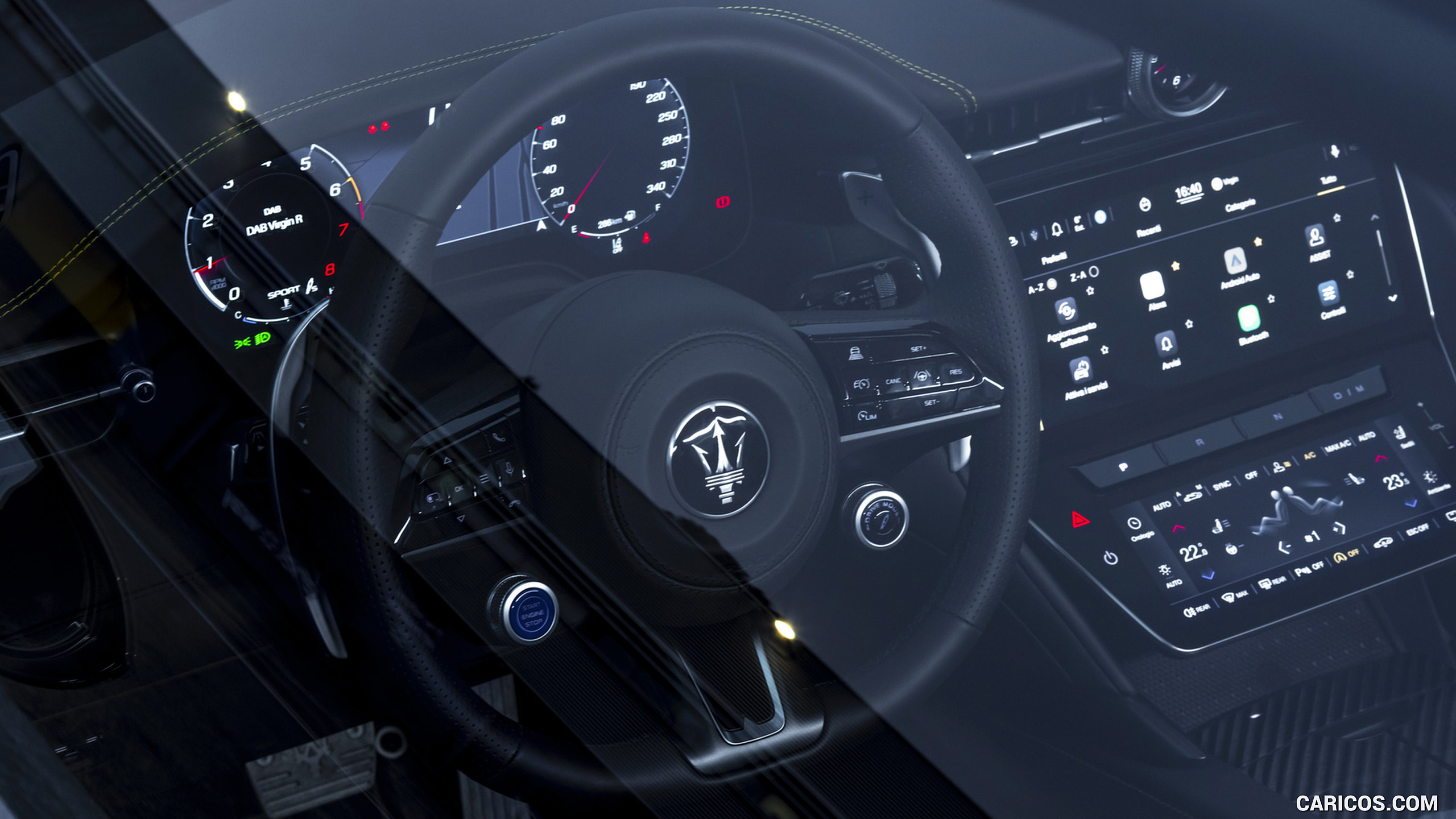 2023 Maserati GranTurismo Trofeo (Color: Giallo Corse) - Interior, Detail, #35 of 223