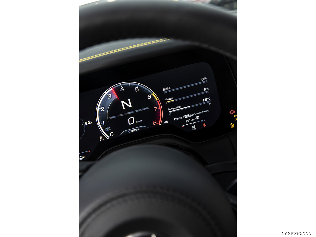 2023 Maserati GranTurismo Trofeo (Color: Giallo Corse) - Digital Instrument Cluster