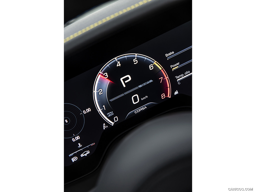 2023 Maserati GranTurismo Trofeo (Color: Giallo Corse) - Digital Instrument Cluster