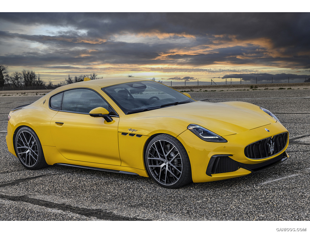 2023 Maserati GranTurismo Trofeo (Color: Giallo Corse) - Front Three-Quarter