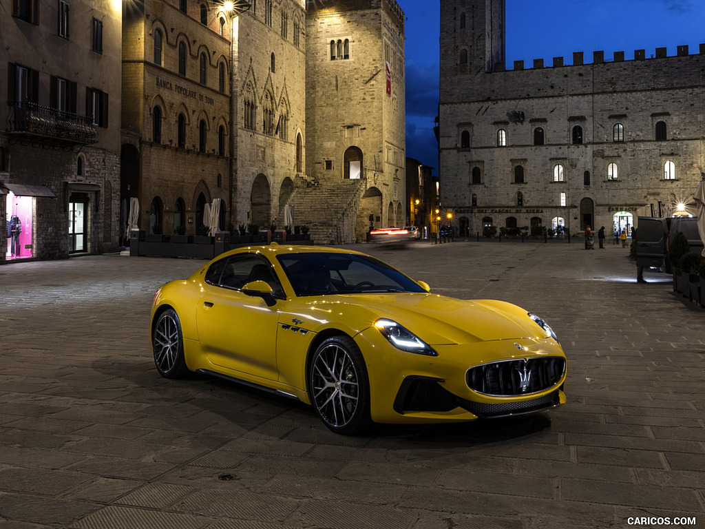 2023 Maserati GranTurismo Trofeo (Color: Giallo Corse) - Front Three-Quarter