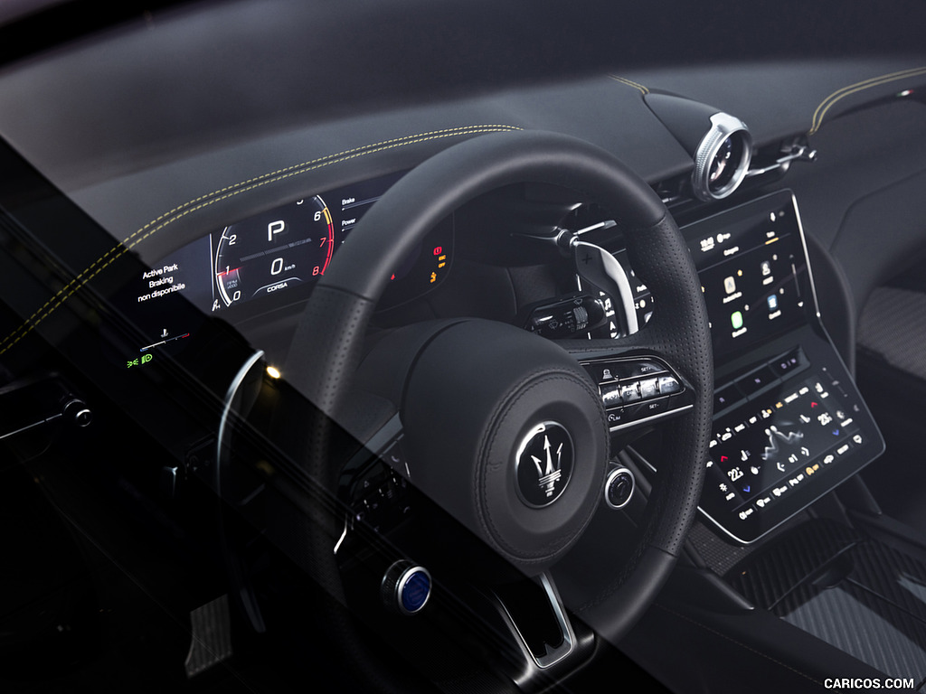 2023 Maserati GranTurismo Trofeo (Color: Giallo Corse) - Interior, Steering Wheel