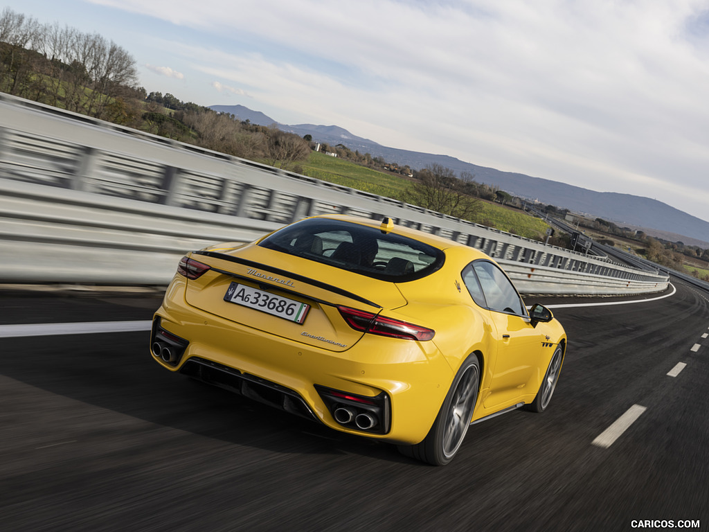 2023 Maserati GranTurismo Trofeo (Color: Giallo Corse) - Rear Three-Quarter