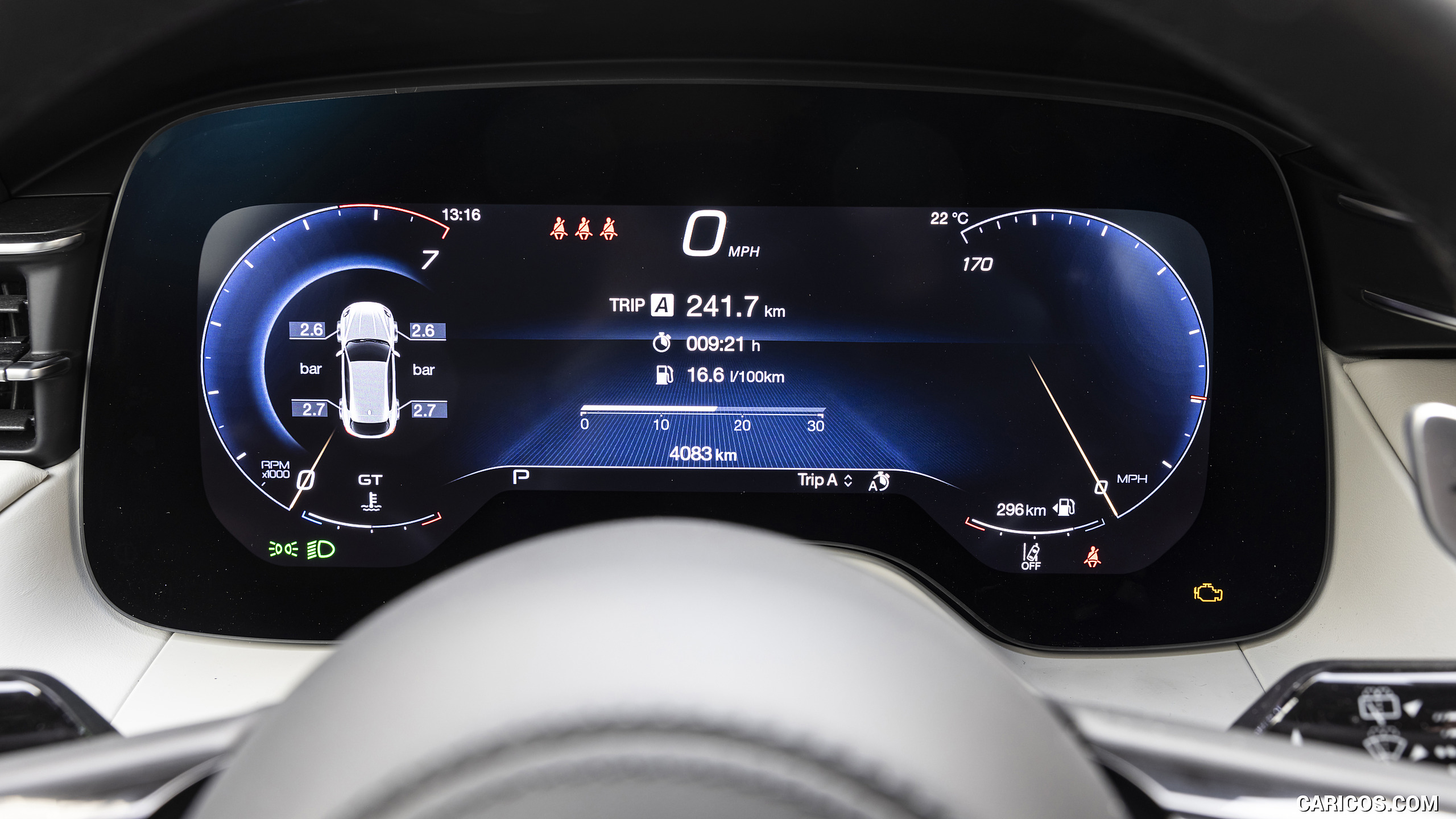 2023 Maserati Grecale Modena (Color: Grigio Cangiante) - Digital Instrument Cluster, #230 of 245