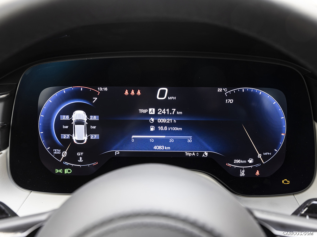 2023 Maserati Grecale Modena (Color: Grigio Cangiante) - Digital Instrument Cluster