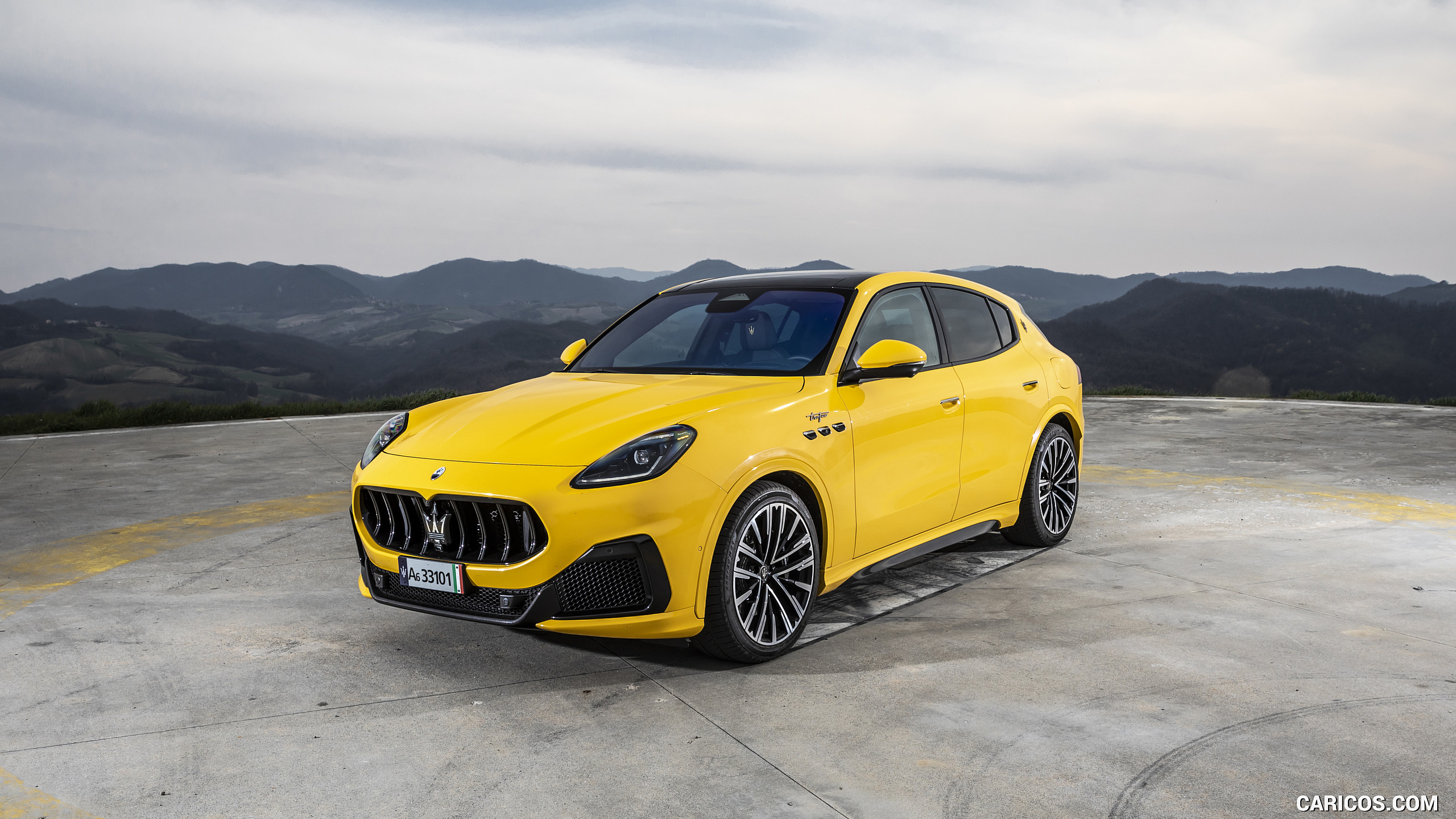 2023 Maserati Grecale Trofeo (Color: Giallo Corse) - Front Three-Quarter, #71 of 245