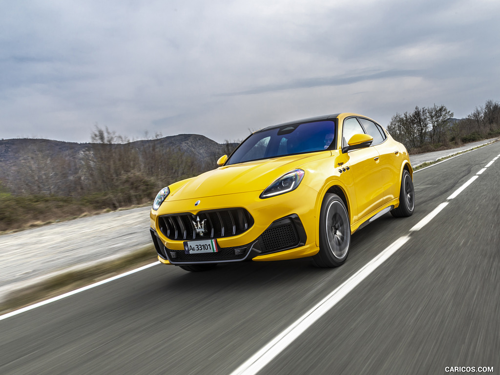 2023 Maserati Grecale Trofeo (Color: Giallo Corse) - Front Three-Quarter