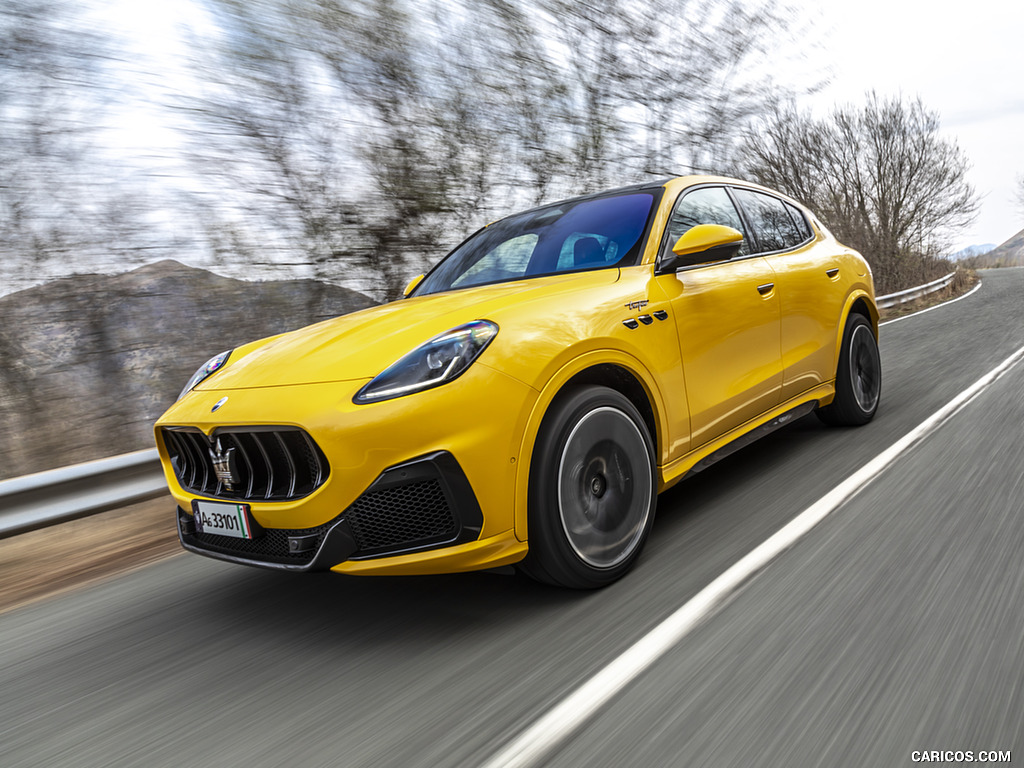 2023 Maserati Grecale Trofeo (Color: Giallo Corse) - Front Three-Quarter