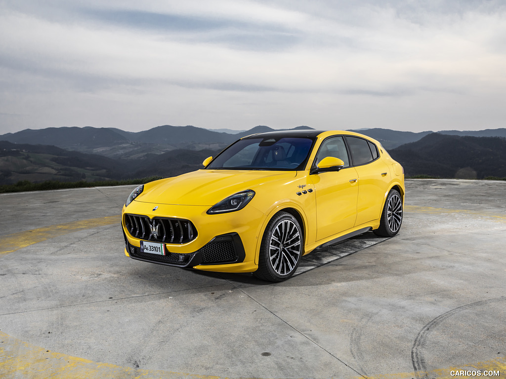 2023 Maserati Grecale Trofeo (Color: Giallo Corse) - Front Three-Quarter