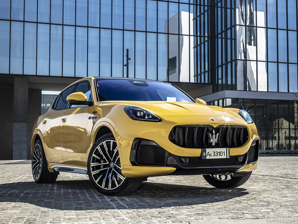 2023 Maserati Grecale Trofeo (Color: Giallo Corse) - Front Three-Quarter