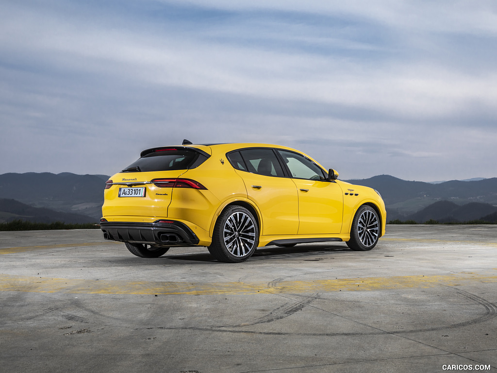 2023 Maserati Grecale Trofeo (Color: Giallo Corse) - Rear Three-Quarter