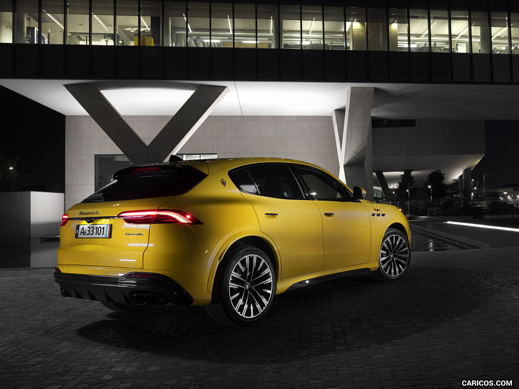 2023 Maserati Grecale Trofeo (Color: Giallo Corse) - Rear Three-Quarter