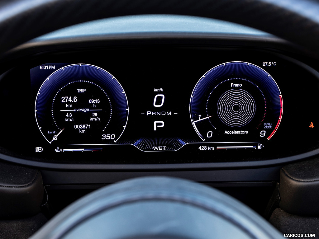 2023 Maserati MC20 Cielo (Color: Acquamarina) - Digital Instrument Cluster