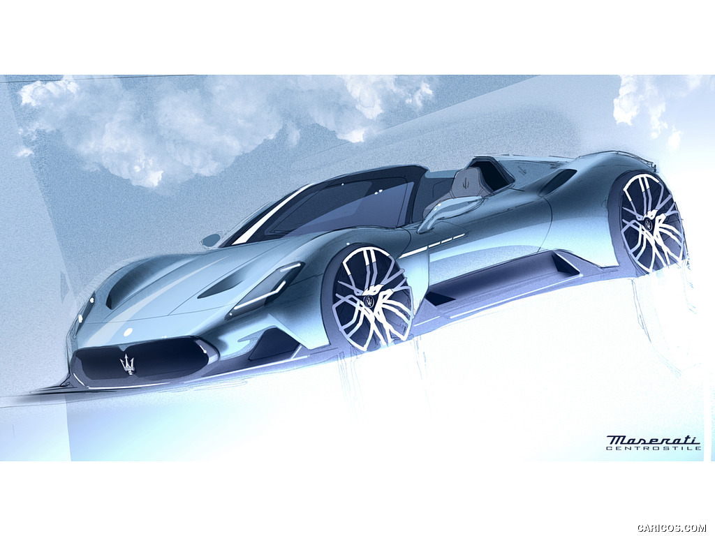 2023 Maserati MC20 Cielo - Design Sketch