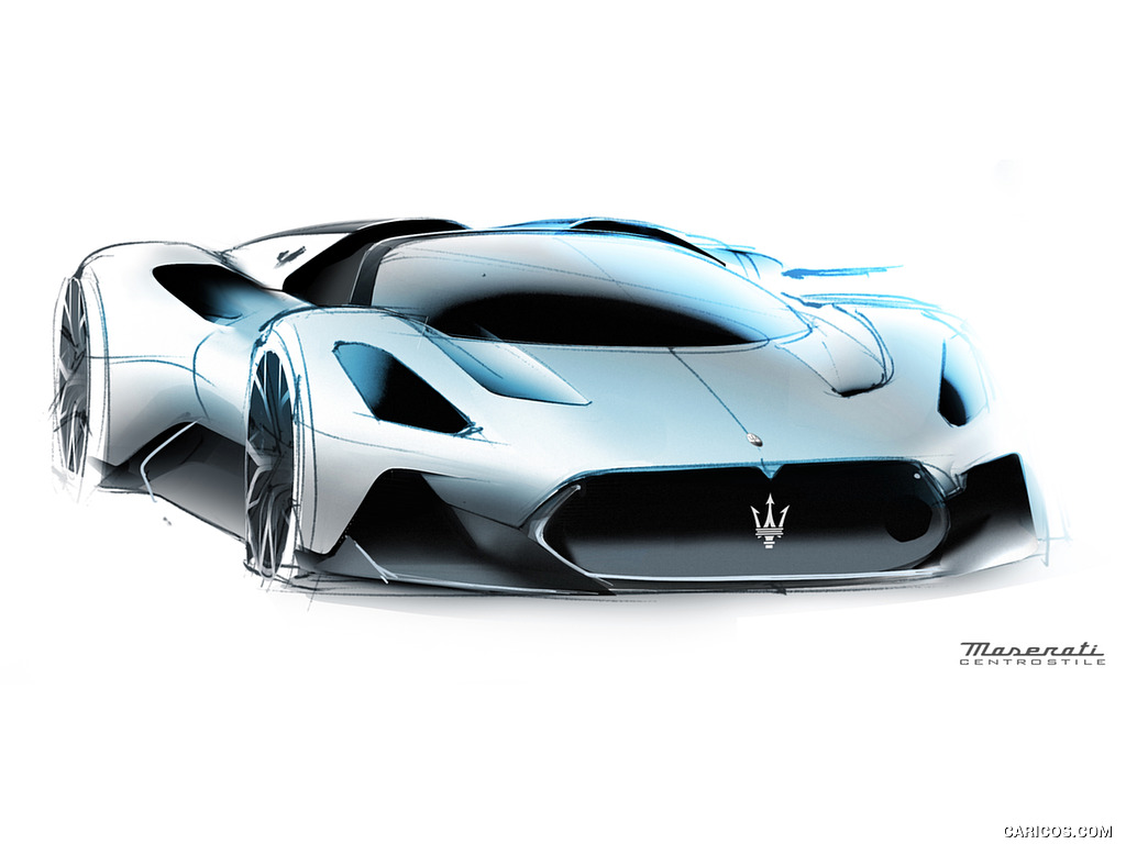 2023 Maserati MC20 Cielo - Design Sketch