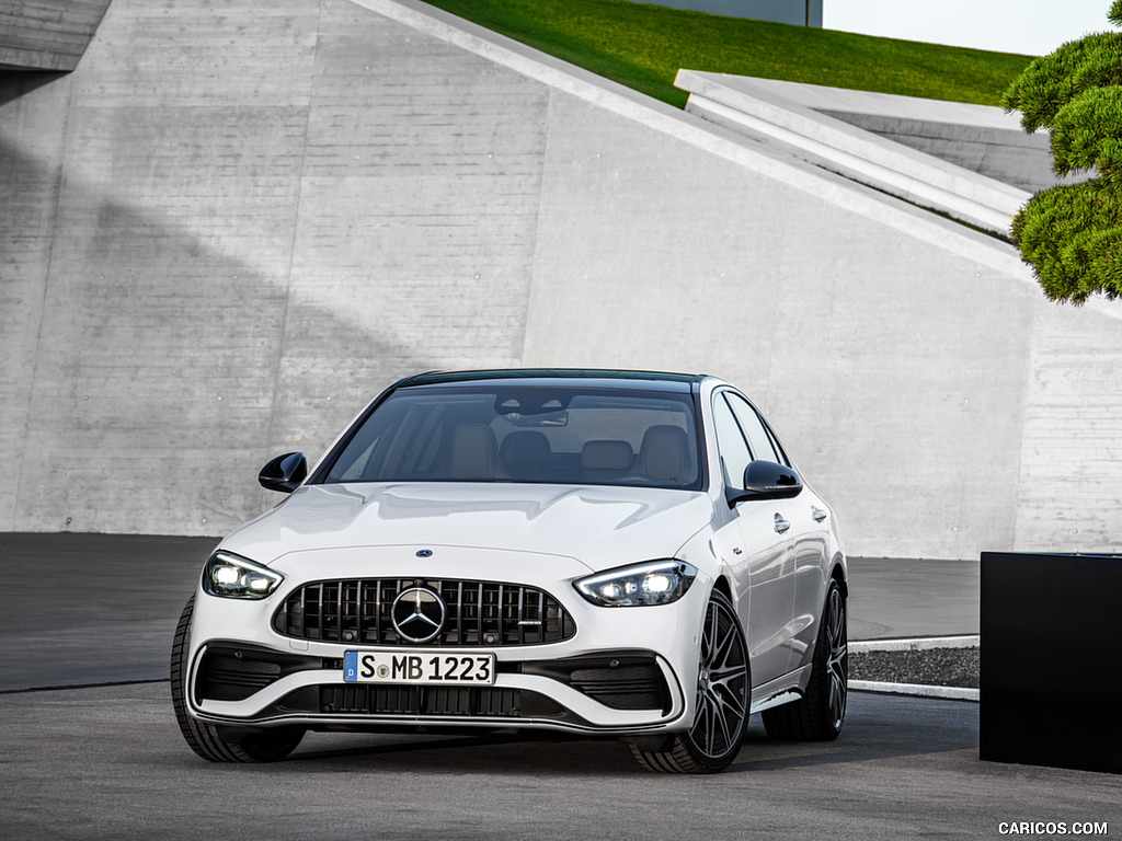 2023 Mercedes-AMG C 43 4MATIC (Color: Opalite White) - Front