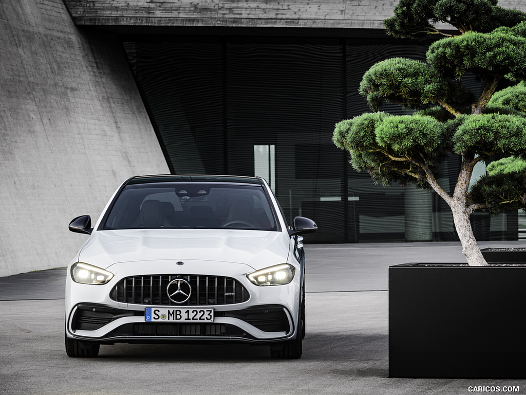 2023 Mercedes-AMG C 43 4MATIC (Color: Opalite White) - Front