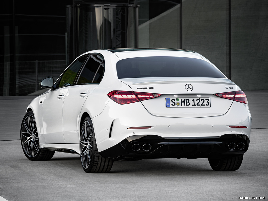 2023 Mercedes-AMG C 43 4MATIC (Color: Opalite White) - Rear