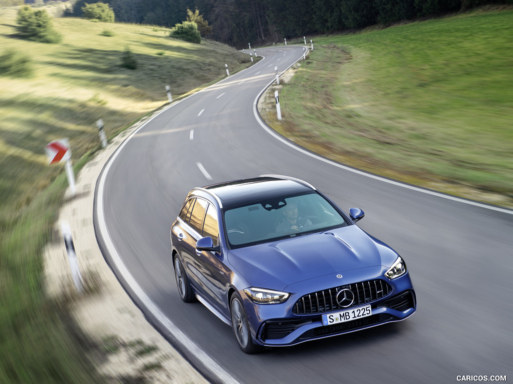 2023 Mercedes-AMG C 43 Estate 4MATIC T-Modell (Color: Spectral Blue) - Front