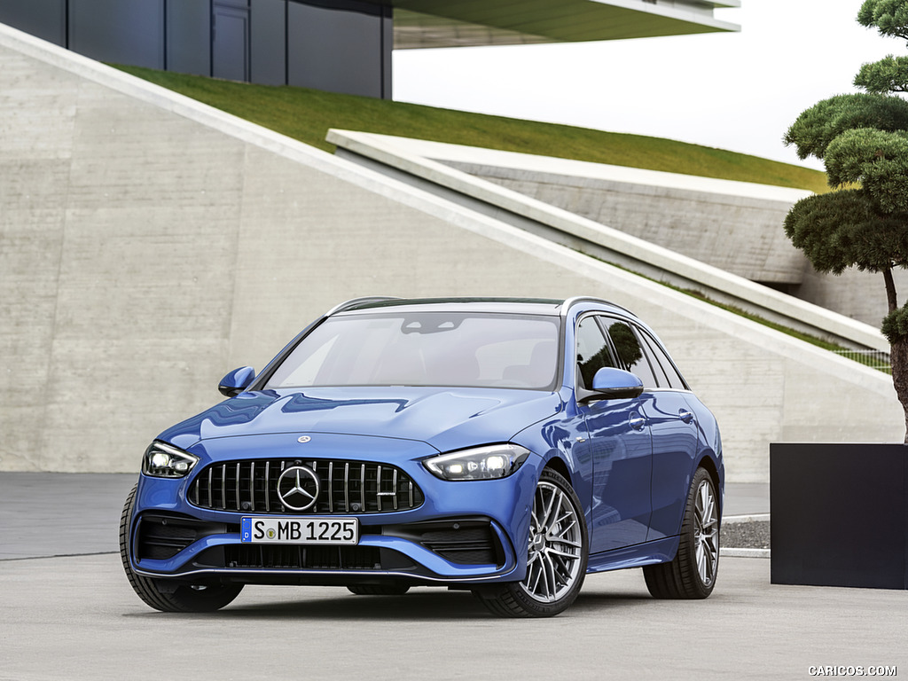 2023 Mercedes-AMG C 43 Estate 4MATIC T-Modell (Color: Spectral Blue) - Front