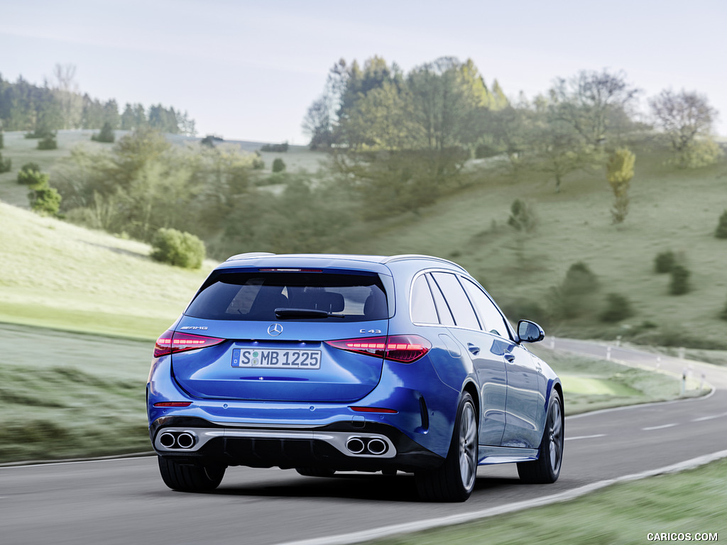 2023 Mercedes-AMG C 43 Estate 4MATIC T-Modell (Color: Spectral Blue) - Rear