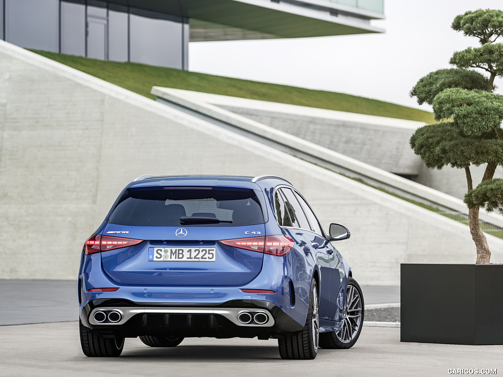 2023 Mercedes-AMG C 43 Estate 4MATIC T-Modell (Color: Spectral Blue) - Rear