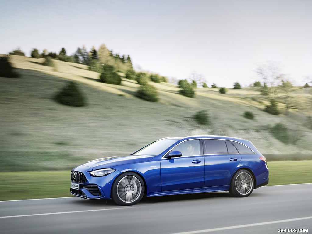 2023 Mercedes-AMG C 43 Estate 4MATIC T-Modell (Color: Spectral Blue) - Side