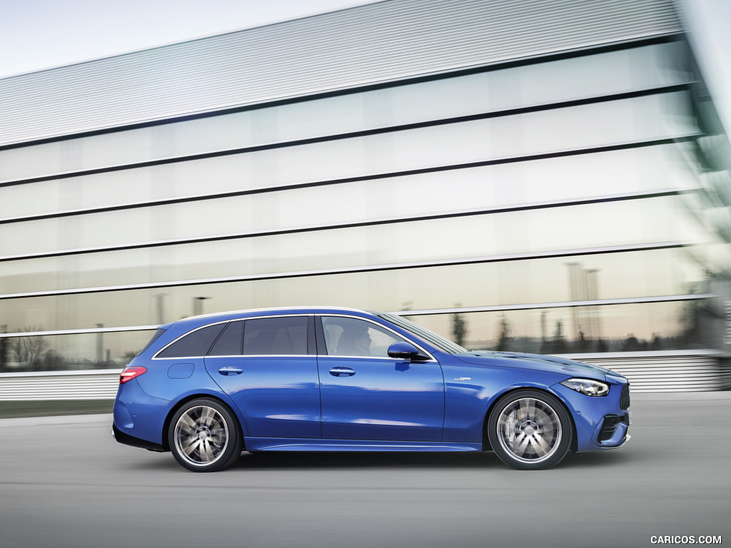 2023 Mercedes-AMG C 43 Estate 4MATIC T-Modell (Color: Spectral Blue) - Side