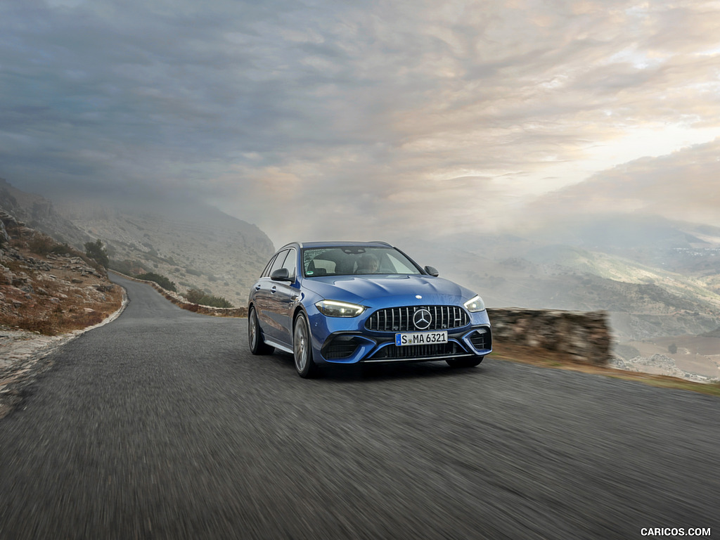 2023 Mercedes-AMG C 63 S E Performance Estate (Color: Spectral Blue Metallic) - Front