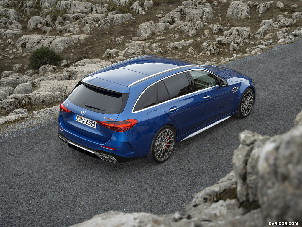 2023 Mercedes-AMG C 63 S E Performance Estate (Color: Spectral Blue Metallic) - Top