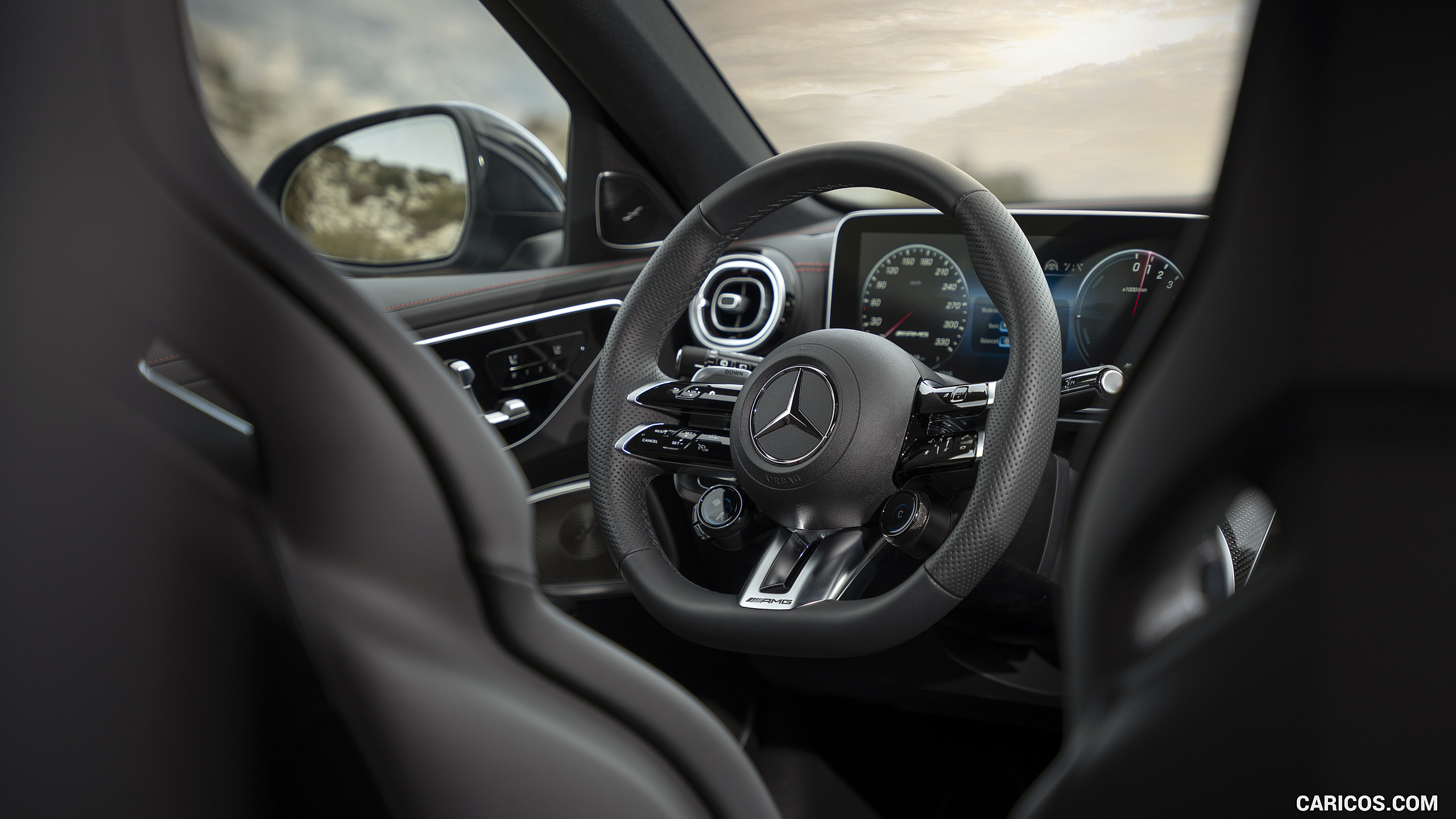 2023 Mercedes-AMG C 63 S E Performance Estate - Interior, Steering Wheel, #59 of 81