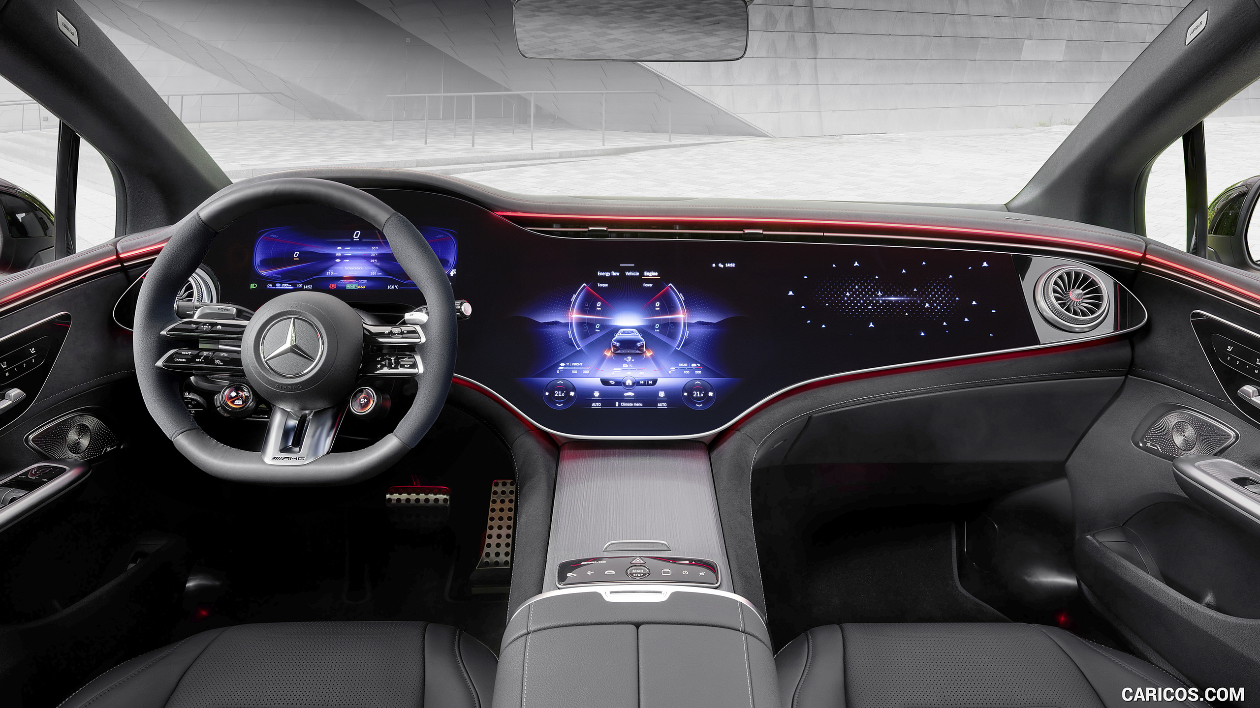 2023 Mercedes-AMG EQE 43 4MATIC (Color: MANUFAKTUR hyacinth red) - Interior, Cockpit, #71 of 239